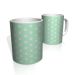 Caneca De Porcelana Nerderia e Lojaria verde bolinhas brancas 2 colorido