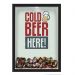 QUADRO CAIXA 33X43 cm PORTA TAMPINHA CERVEJA NERDERIA E LOJARIA cerveja cold beer here preto