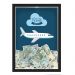 QUADRO CAIXA COFRE 33x43 cm NERDERIA E LOJARIA viagens dare to travel preto