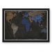 QUADRO MAPA 33X43  NERDERIA E LOJARIA mapa costura preto