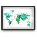 Quadro 33X43  Marque Suas Viagens Lugares Desenho