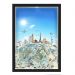 Quadro CAIXA COFRE 33x43 cm NERDERIA E LOJARIA viagens planeta terra preto