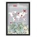 Quadro CAIXA COFRE 33x43 cm NERDERIA E LOJARIA viagens world preto