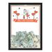Quadro CAIXA COFRE 33x43 cm PARA O SEU CASAMENTO NERDERIA E LOJARIA casamento casal cartoon preto