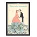 Quadro CAIXA COFRE 33x43 cm PARA O SEU CASAMENTO NERDERIA E LOJARIA casamento casal fofo preto