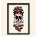 Quadro Caixa 23X33cm Frida Caveira Mexicana