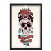 Quadro Caixa Com Led Frida Caveira Mexicana