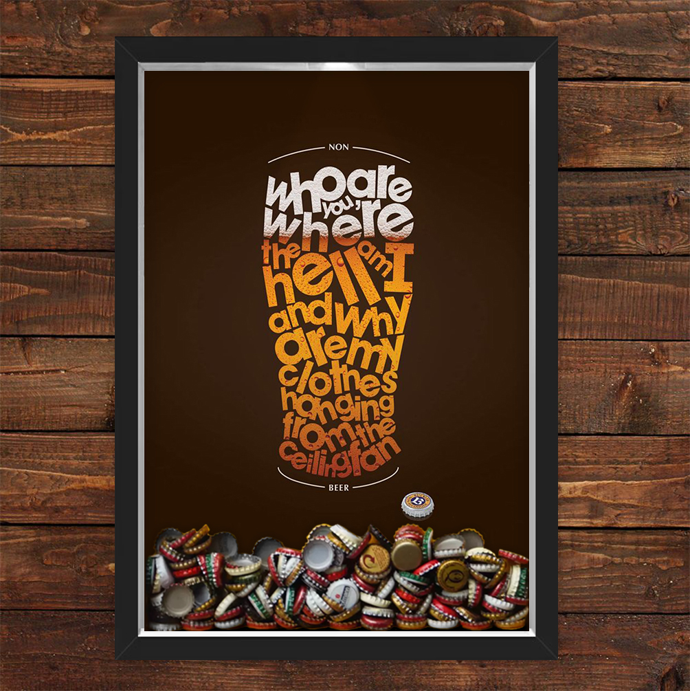Quadro Caixa Porta Tampinha Cerveja Beer Drunk