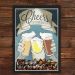 Quadro Caixa Porta Tampinha Cerveja Com Led Cheers To Diversity