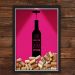 Quadro Caixa Rolha Vinho Com Led Save Water Wine