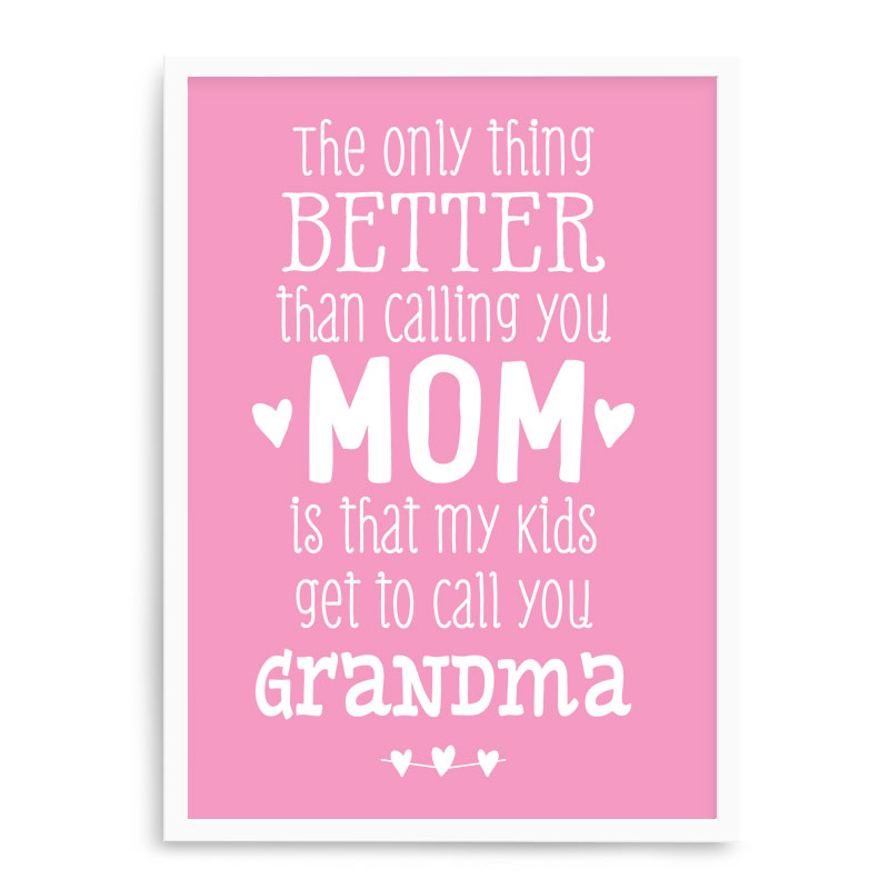 Quadro Decorativo 23x33cm Nerderia e Lojaria branco grandma branco