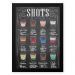 Quadro Decorativo 23x33cm Nerderia e Lojaria lousa shots branco