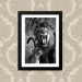Quadro Leao Leoa 33X43cm