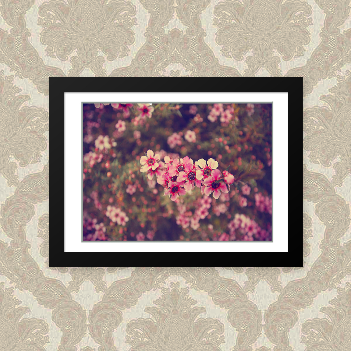 Quadro Rosas Floral 33X43cm