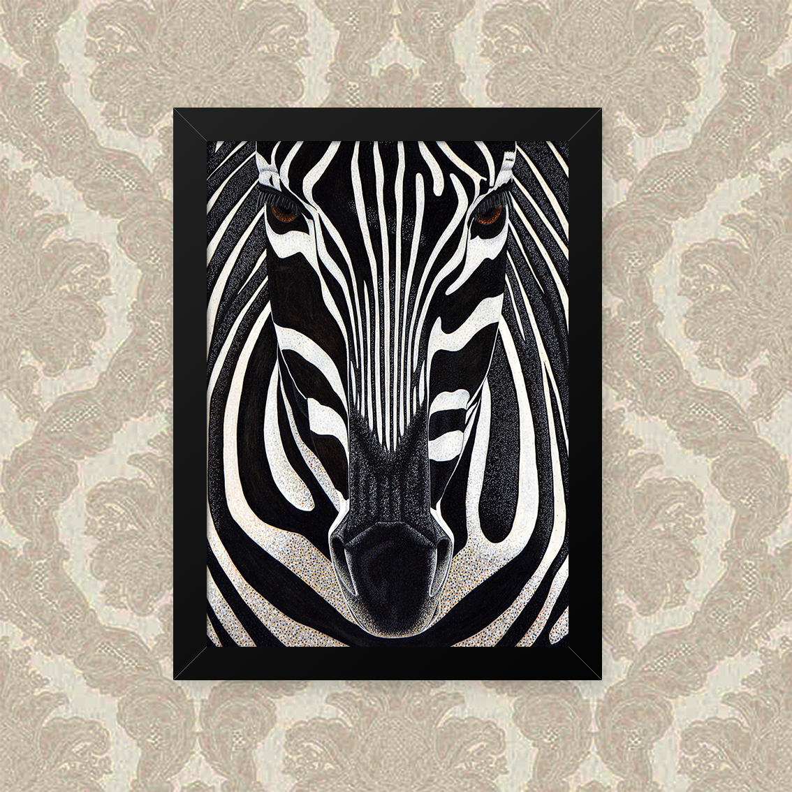 Quadro Zebra 33X43cm