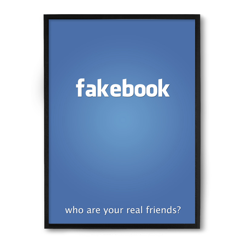 Quadro/Poster Nerderia Fakebook