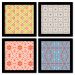 Quadros 20X20 (4 Uni) Nerderia Coffee Icons 01