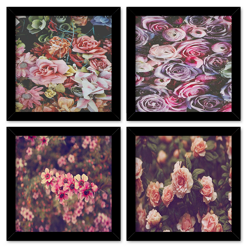 Quadros 20X20 (4 Uni) Nerderia Comida Quadro Negro