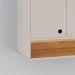 Armário Aéreo Organizador Suspenso Parede Multiuso 3 Portas Cozinha Jessica - Off White - Cinamomo