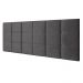 Cabeceira Cama Box Casal 1,40 Suspensa Bia Suede - Cinza - RPM Móveis
