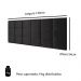 Cabeceira Cama Box Casal 1,40 Suspensa Bia Suede - Preto - RPM Móveis