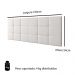 Cabeceira Cama Box Casal Queen 1,60 Suspensa Bia Corino - Branco - Lojas RPM