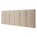 Cabeceira Cama Box Casal Queen 1,60 Suspensa Bia Suede - Areia - Lojas RPM