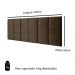 Cabeceira Cama Box Casal Queen 1,60 Suspensa Bia Suede - Marrom - Lojas RPM