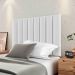 Cabeceira Estofada Corino Para Cama Box Solteiro 0,90 Sophia - Branco - Lojas RPM