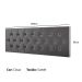 Cabeceira Estofada Painel Cama Box Casal 1,40 Decoração Quarto Paris Com Captonê - Cinza Suede - Rpm Móveis