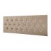 Cabeceira Estofada Painel Quarto Cama Box Casal 1,60 Moderna Paris Com Captonê - Bege Suede - Rpm Móveis
