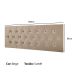 Cabeceira Estofada Painel Quarto Cama Box Casal 1,60 Moderna Paris Com Captonê - Bege Suede - Rpm Móveis