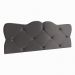Cabeceira Estofada Suede Para Cama Box Casal 1,40 Realeza - Cinza - Lojas RPM 