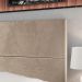 Cabeceira Estofada Suede Para Cama Casal Box 1,40 Capri - Bege - Lojas RPM 