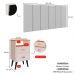 Cabeceira Modular Painel Cama Box Casal Queen 1,60 Júlia Branco Jogo Quarto 2 Mesinhas Gavetas Multiuso Vintage Classic New Off/Cinamomo- RPM
