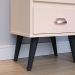 Cabeceira Modular Painel Cama Box Casal Queen 1,60 Júlia Branco Jogo Quarto 2 Mesinhas Gavetas Multiuso Vintage Classic New Off/Cinamomo- RPM
