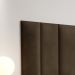 Cabeceira Para Cama Casal Queen Luana 1,60 Estofada Suede - Marrom - RPM Móveis