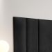 Cabeceira Para Cama Casal Queen Luana 1,60 Estofada Suede - Preto - RPM Móveis