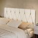 Cabeceira Parede Capitonê Estofado Suede Cama Box Queen 1,60 Quarto Casal Decoração Retrô - Areia - RPM