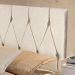 Cabeceira Parede Capitonê Estofado Suede Cama Box Queen 1,60 Quarto Casal Decoração Retrô - Areia - RPM