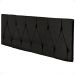 Cabeceira Parede Capitonê Estofado Suede Cama Box Queen 1,60 Quarto Casal Decoração Retrô - Preto - RPM