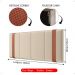 Cabeceira Suspensa Estofada Parise Cama Box Queen 1,60 Decoração Clássica Quarto Casal Proteção Parede Bege Suede - Lojas RPM