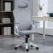 Cadeira Office Giratória Columbus Altura Regulável Sistema Relax Apoio Cabeça Assento Confortável Tela Mesh Branco/Cinza - Lojas RPM