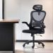 Cadeira Office Giratória Columbus Altura Regulável Sistema Relax Apoio Cabeça Assento Confortável Tela Mesh Preto - Lojas RPM