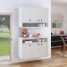 Conjunto Cozinha Completa Armário e Aparador Buffet Suspenso Organizador Nicho 3 Portas Jéssica - Branco - Lojas RPM