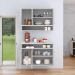 Conjunto Cozinha Completa Armário e Aparador Buffet Suspenso Organizador Nicho 3 Portas Jéssica - Branco - Lojas RPM