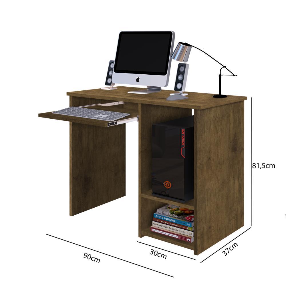 Escrivaninha Inglaterra Mesa Computador PC Notebook Suporte Teclado CPU Nicho Canto Quarto home Office – Jequitibá - RPM