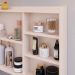 Espelheira Armário Banheiro 60 cm Espelho Porta Prateleira Organizadora Lavabo Luxo - Off White