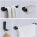 Espelheira Armário de Banheiro 1 Porta Prateleira Espelho Kit Acessórios Lavabo 4 Peças Aço Inox Preto - RPM