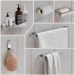 Espelheira Suspensa Armário Banheiro Prateleira Organizadora Cinza Kit Acessórios Lavabo 6 Peças Resistente Premium Cromado - RPM